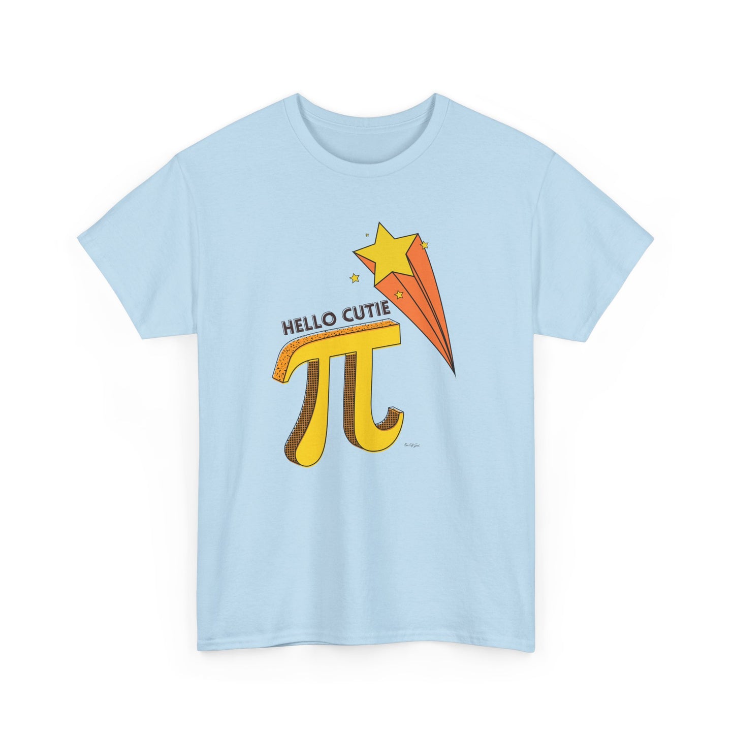 Hello Cutie Pi – Math Pun - Unisex T-shirt (Brown)