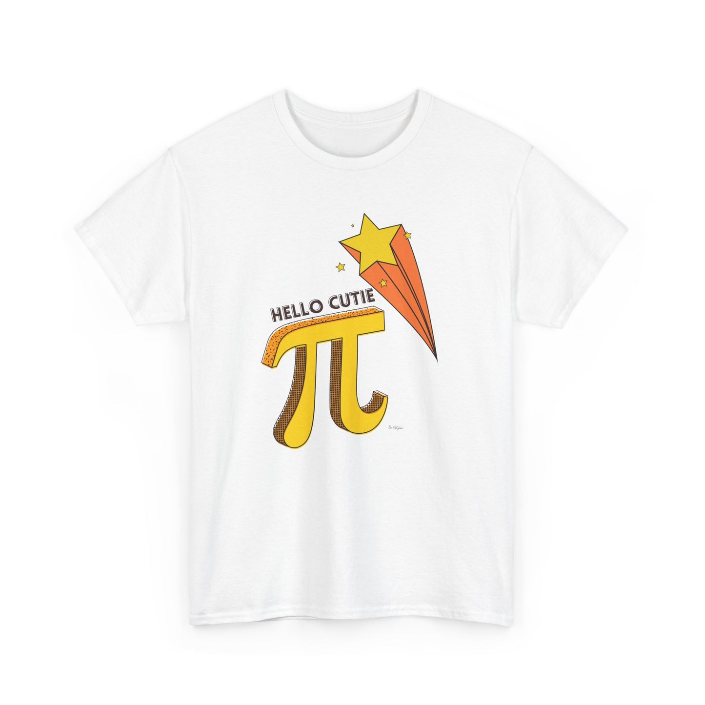 Hello Cutie Pi – Math Pun - Unisex T-shirt (Brown)