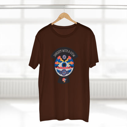 Colorful Mushroom Themed Tee, Trendy Adult T-Shirt, Casual Outfit, Gift for Nature Lovers, Psychedelic Art Shirt, Bohemian Style Top