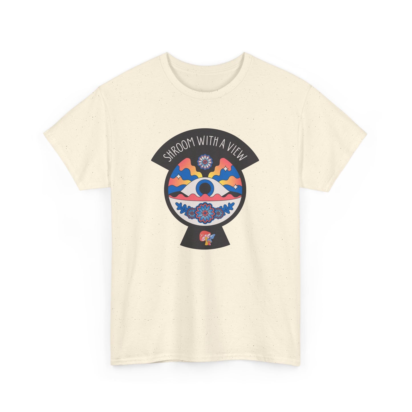 Shroom With a View – Keyhole Edition - Unisex T-shirt (Black)
