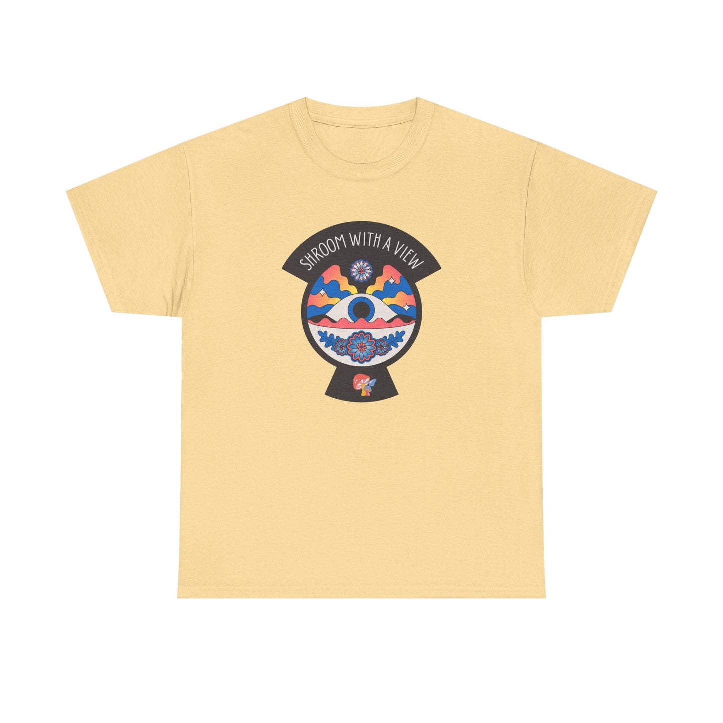 Shroom With a View – Keyhole Edition - Unisex T-shirt (Black)