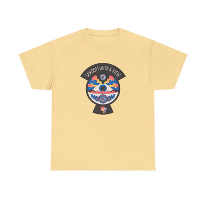 Shroom With a View – Keyhole Edition - Unisex T-shirt (Black)