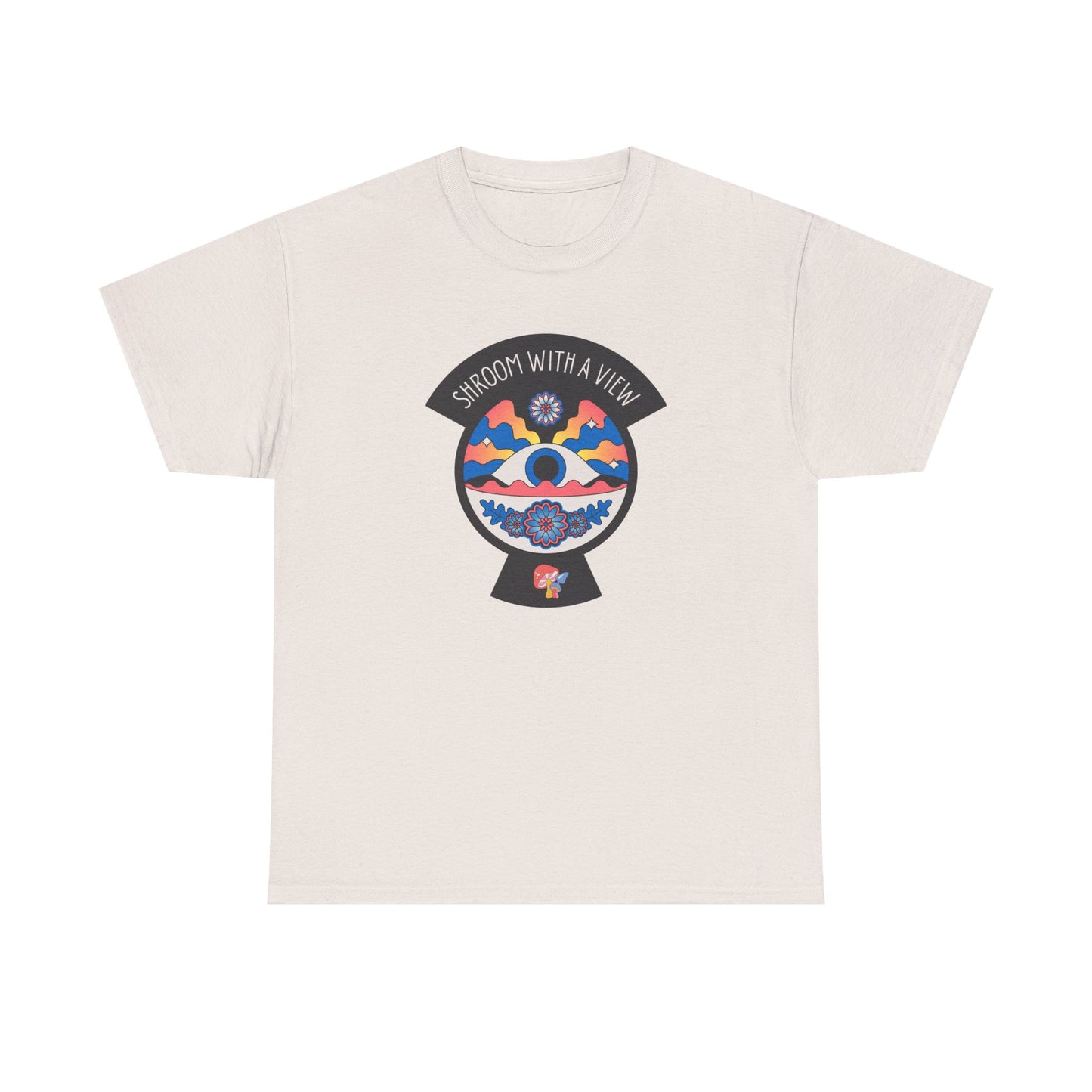 Shroom With a View – Keyhole Edition - Unisex T-shirt (Black)