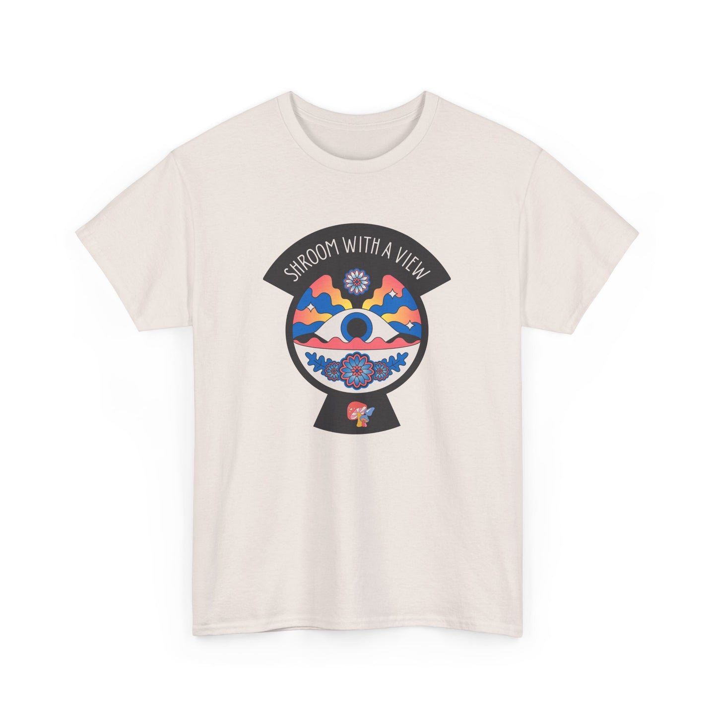 Shroom With a View – Keyhole Edition - Unisex T-shirt (Black)